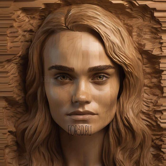 Diane Kruger 2 stl model for CNC